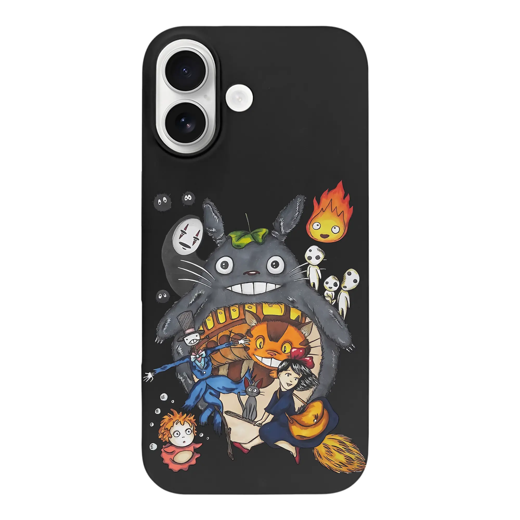 となりのトトロ グッズ トトロ - iPhone 17 シリーズ シリコンケース 薄型 耐衝撃 指紋防止 ソフトタッチカバー 精密フィット 傷防止 保護ケース iPhone 17/17 Air/17 Pro/17 Pro Max 対応